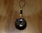 Yummy Chocolate Lover's Donut Cell Phone Charm