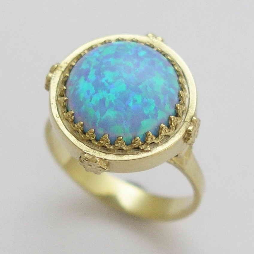 14k Rose gold engagement crown, Victorian ring with a flat coin pearl - Snow white.