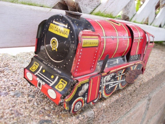 vintage wind up train set