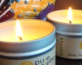 Soy Candle White Tea & Ginger Scented Vegan Premium Fragrance Eco Friendly