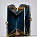 Vintage GUCCI Navy Monogramed Coin Purse Wallet