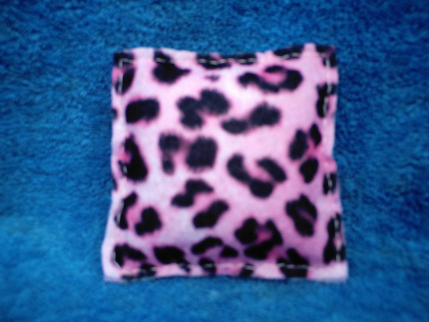 Pink Leopord Catnip Pillow Toy