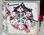 PDF Instruction Sheet - A Pink Paislee Christmas - a vintage style 6x6 Mini Book