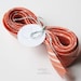 Seventies Tie in Peach and Grey - Edge Seam Binding Trim- 3 Yards