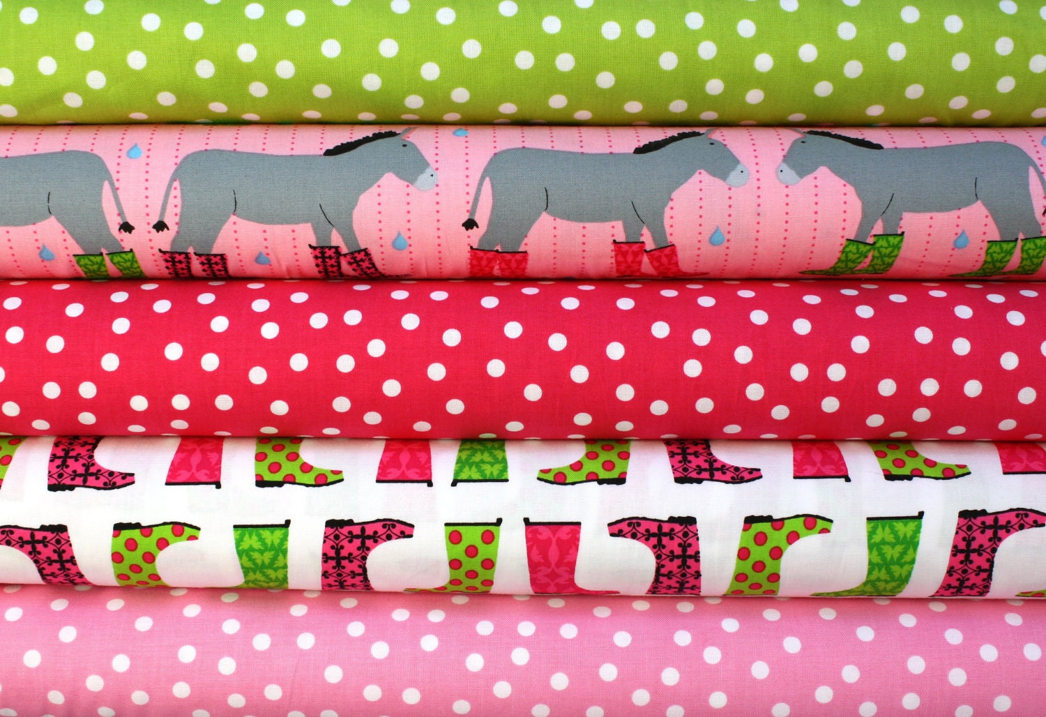 Jack and Jenny by Laurie Wisbrun for Robert Kaufman - Jack and Jenny 1/2 Yard Bundle