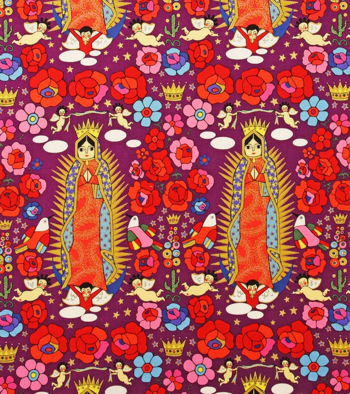 Folklorico by Alexander Henry - La Virgencita Purple 7589D