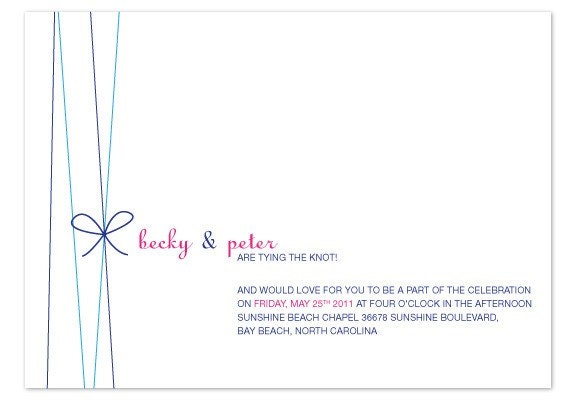 DIY Printable Wedding Invitation Set - Tying the Knot