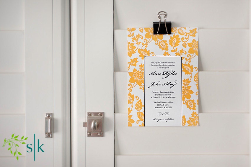 Wedding Invitation Sample - Marigold