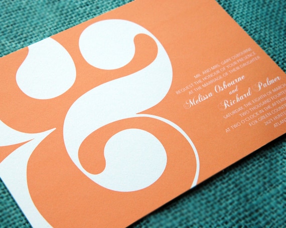 Wedding Invitation Sample - Ampersand