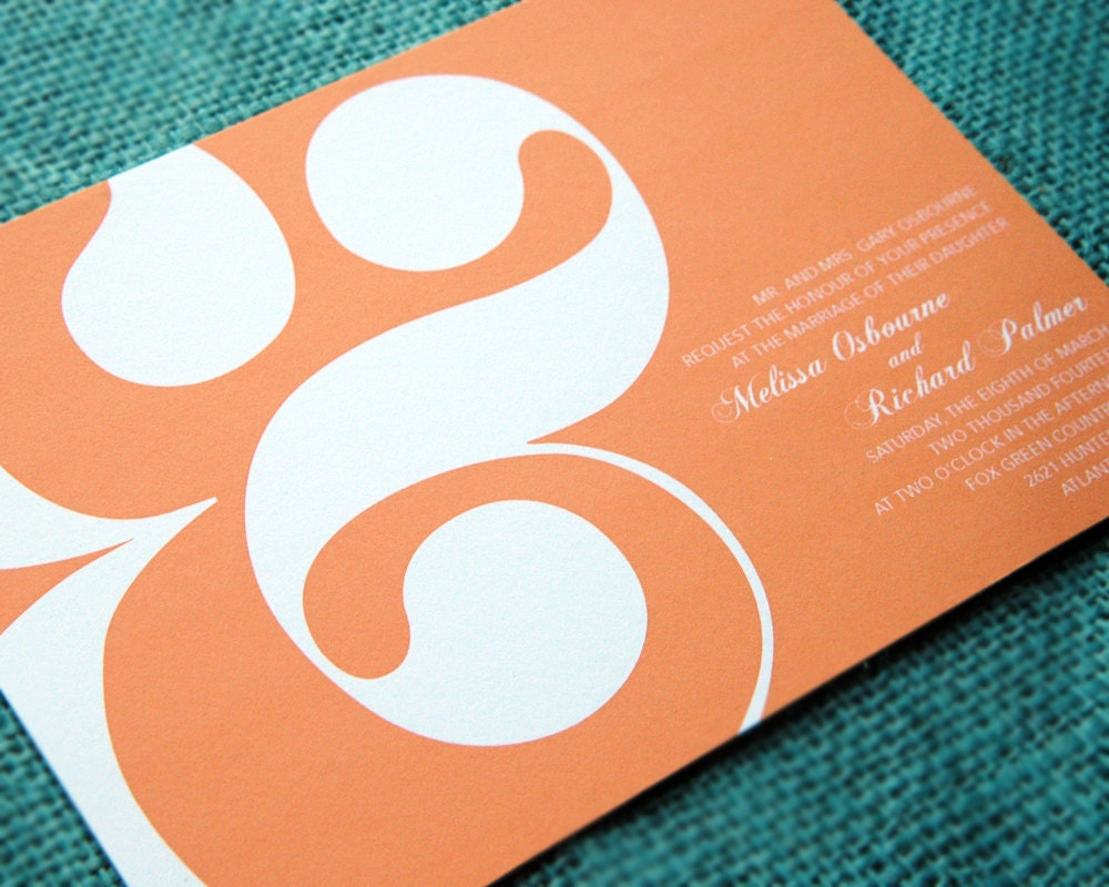 Wedding Invitation Sample - Ampersand