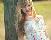 40s Pin-up Style Sunsuit, Made to Fit You, Any Size, Color, Length Bombshell Vixen Two Piece