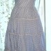 Marilyn Monroe's Blue Polka Dot Cotton Summer Dress Custom Made to Fit You