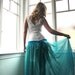 Custom Couture Lace Wiggle Wedding Dress with Detachable Silk Chiffon Skirt