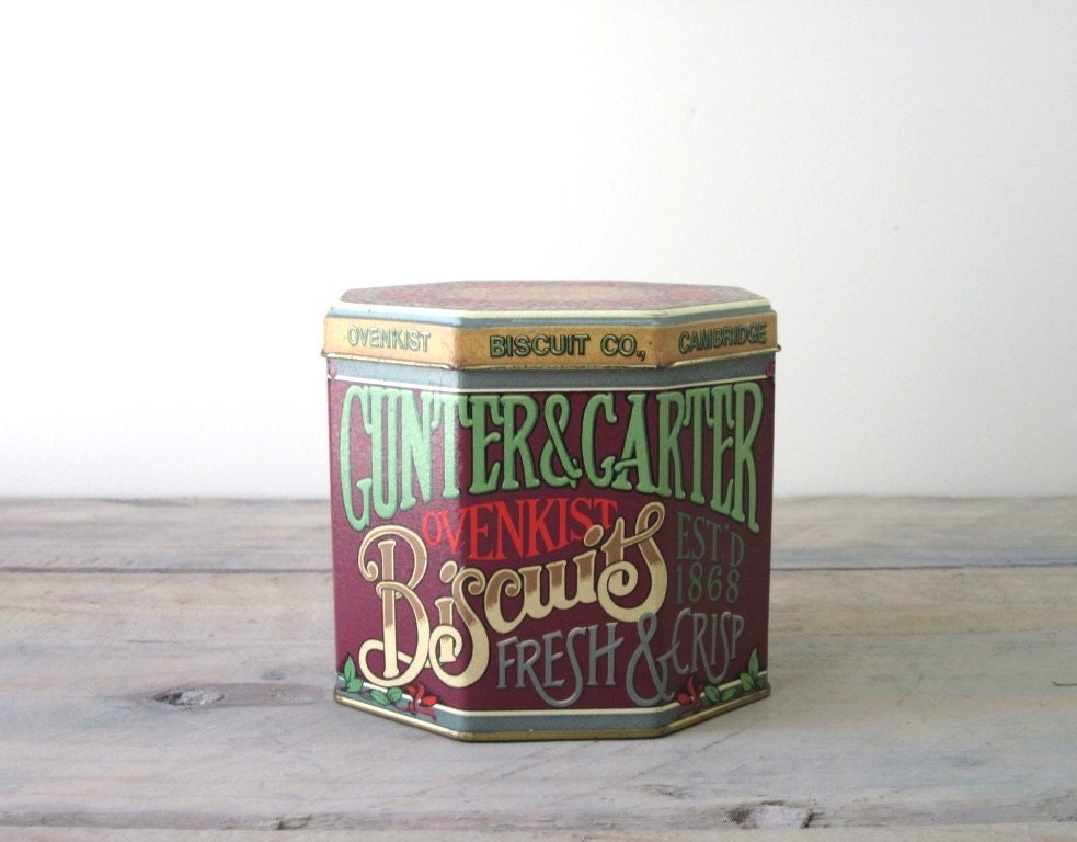 Biscuit Tin Box from England by Daher