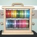 Mini ribbon storage rack scrapbookers crafters organize all your ribbon .