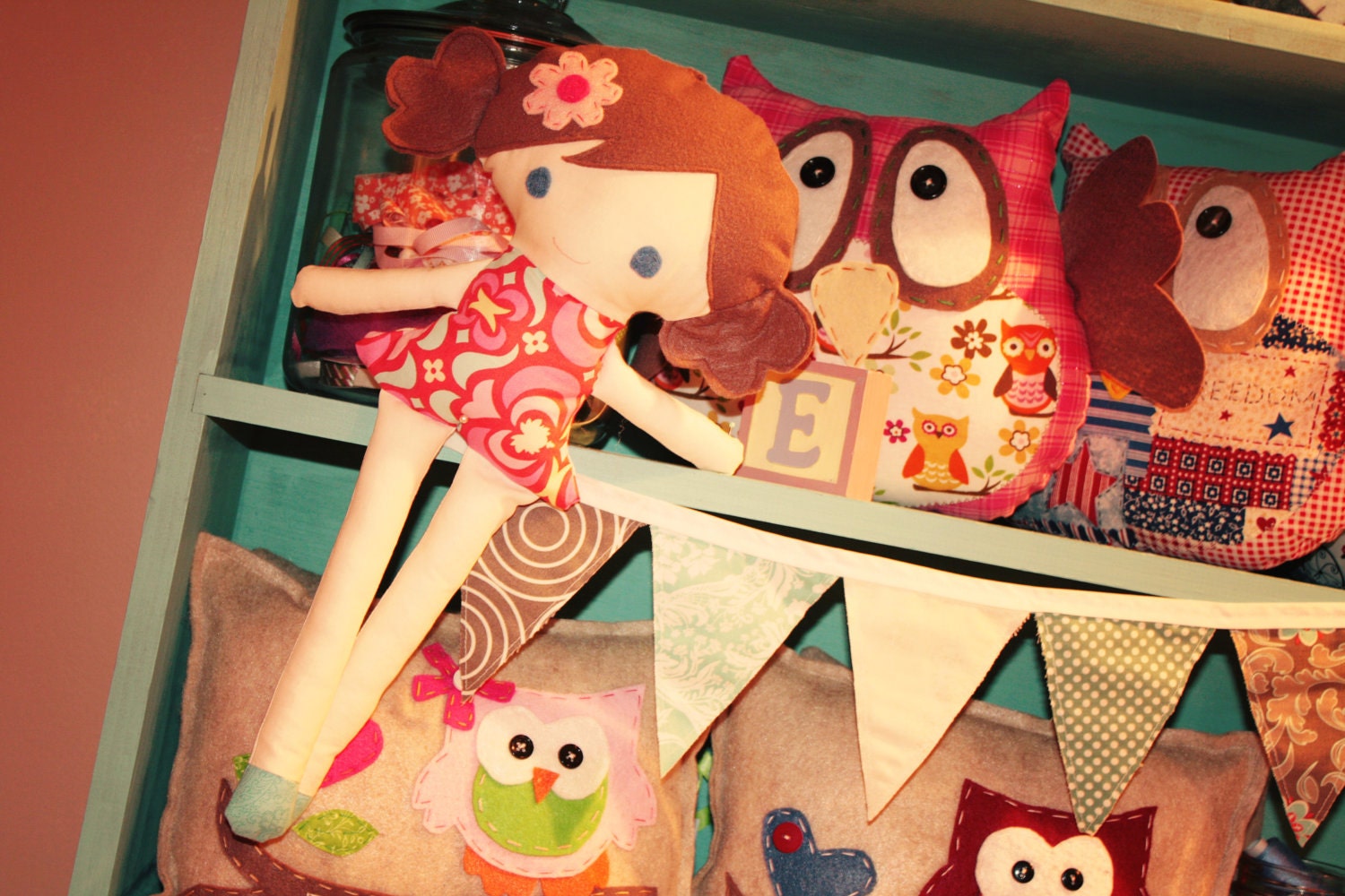 Girl Doll  18' tall Soft Plush