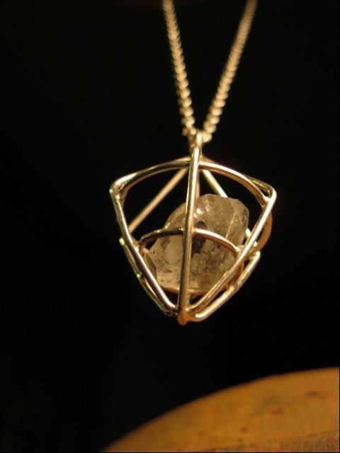 Tibetan Quartz Caged Pendant