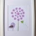 Kids Wall Art, Children's Art Decor, Baby Girl Room Decor, Nursery Art, Butterfly, Purple Bird and the Butterfly, 8x10 Print