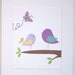Kids Wall Art, Children's Art Decor, Baby Girl Room Decor, Nursery Art, Butterfly, Purple Bird and the Butterfly, 8x10 Print