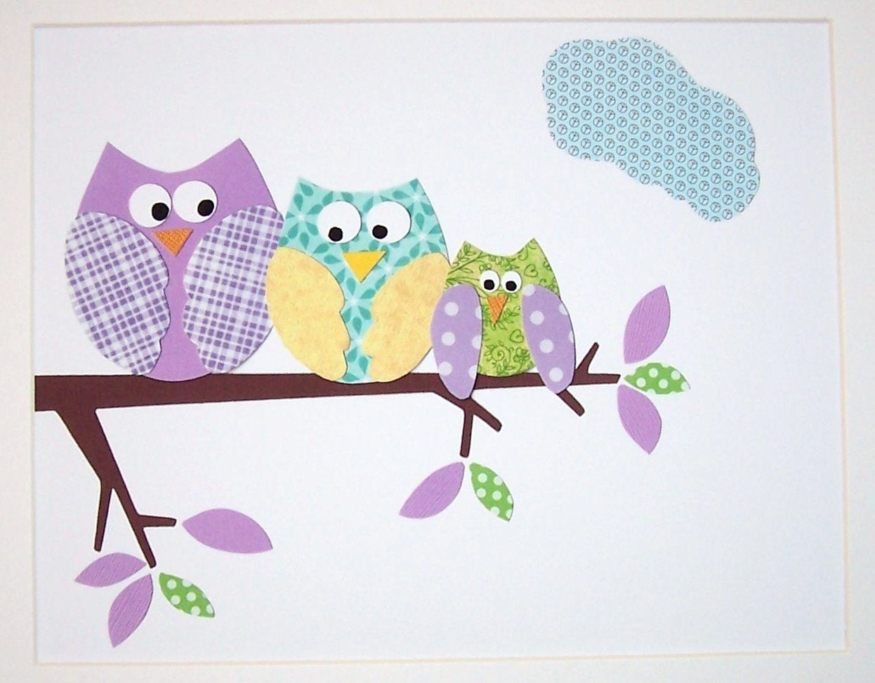 Kids Wall Art, Baby Girl Nursery Decor, Children's Room Decor, Owls, Verse, Promise Me You'll Always Remember, 8x10 Print