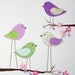 Kids Wall Art, Children's Art Decor, Baby Girl Room Decor, Nursery Art, Butterfly, Purple Bird and the Butterfly, 8x10 Print