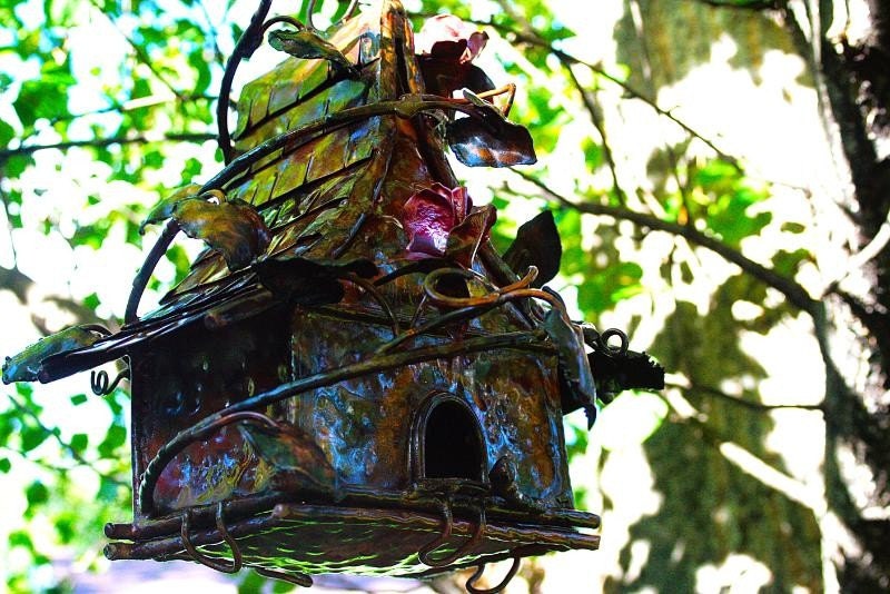 Copper Fairy Bird House