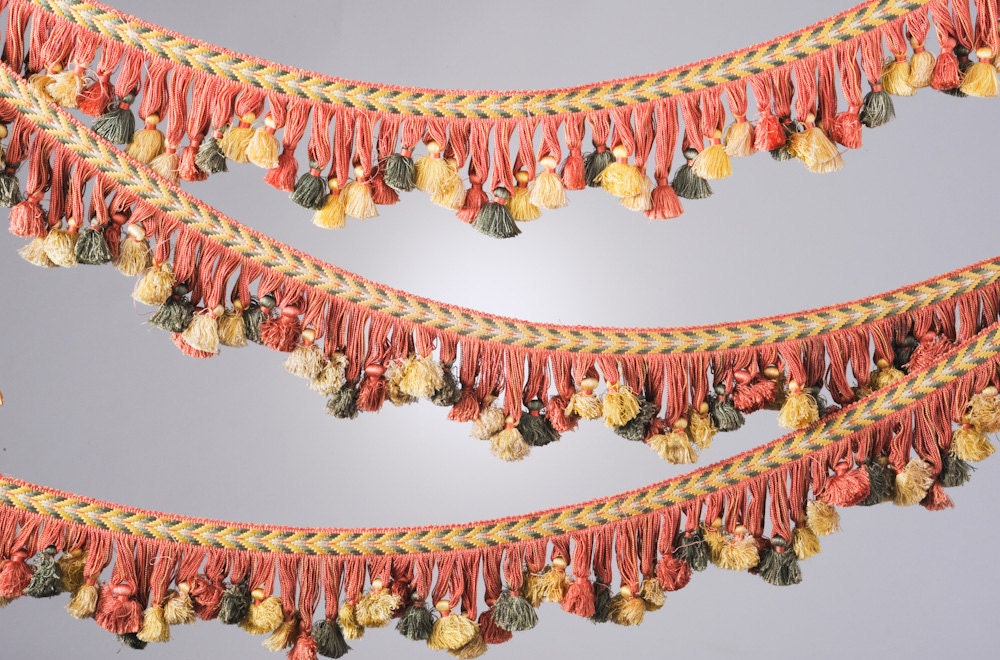 Tassel Fringe  Passementerie - Coral Potpourri Two Yards