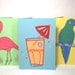 Tropical Kitsch card trio