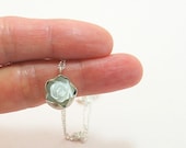 Mother Of Pearl  Rose Sterling Silver Necklace Silver Chain