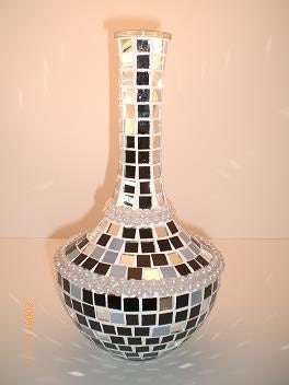 Mosaic Mirror Vase by on Etsy
