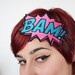 Comic Headband, Hot Pink and Turquoise, BAM