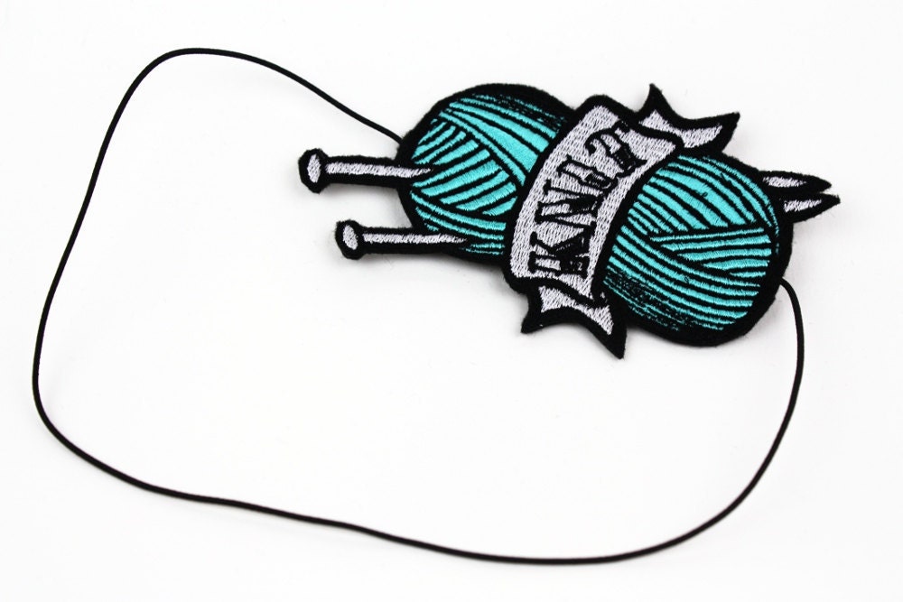 Tattoo Inspired Headband Knit in Yellow