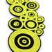 Pop Art Inspired Headband Yellow Circles