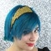 Gold Lightning Headband, Golden Bolt of Lightning, Comic Book Inspired