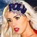 POW Fascinator Rhinestone, Comic Book Fascinator, Crystal and Blue, As seen on the Today Show and Curve magazine