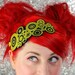 Pop Art Inspired Headband Yellow Circles