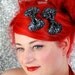 Iridescent Black Bow Clips, Glitter, Hair Accessories, Cute Kawaii Bows