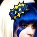 Headband BOOM Comic Style , Cartoon, Comic Book, Yellow and Royal Blue