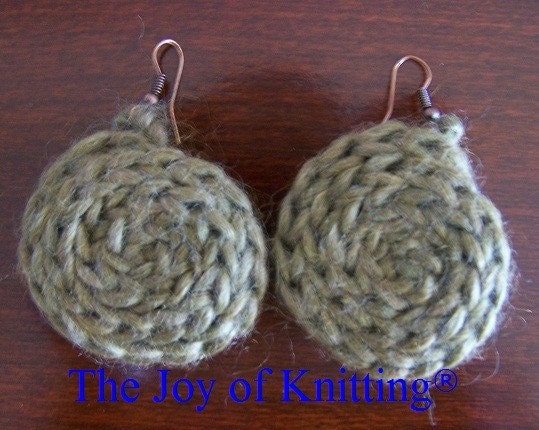 FREE SHIPPING// Women Ladies Crochet Soy Earrings by Dylana Designs