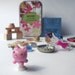 Pink fairy toy set in a tin, kids amusement kit for storytelling and imaginative play