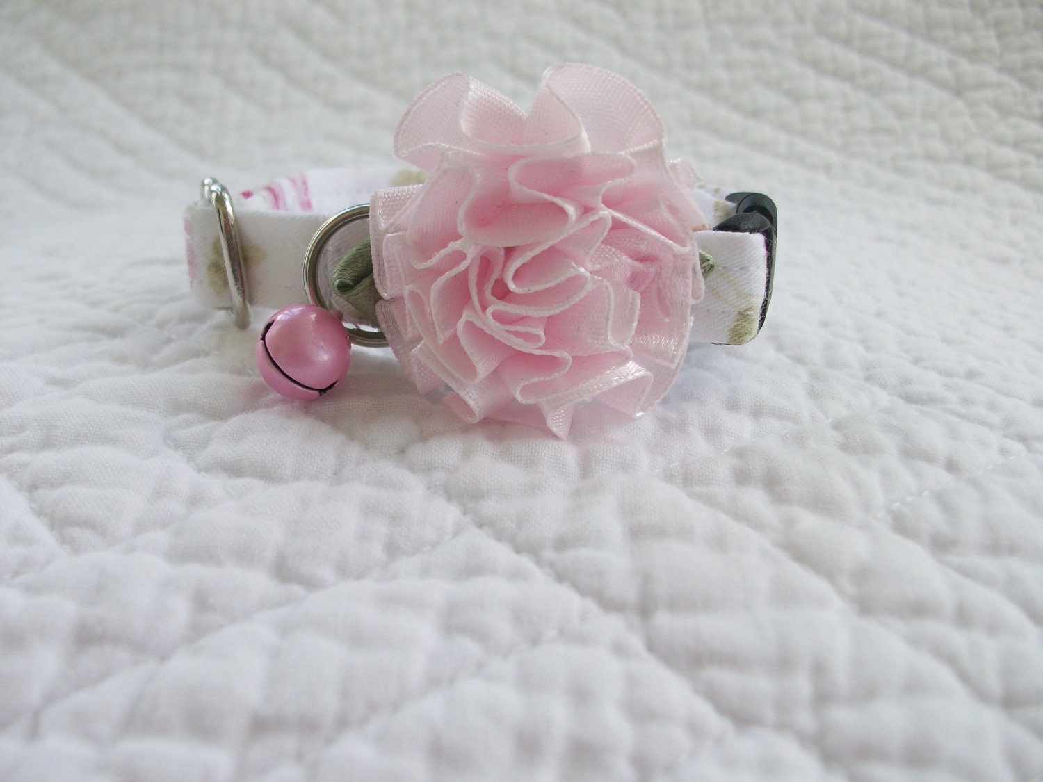 Shabby Cat Collar Breakaway Collar Custom Made Wedding
