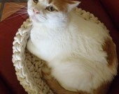 Regular Cuna - Crocheted Cotton Cat Bed (Regular Size 15")