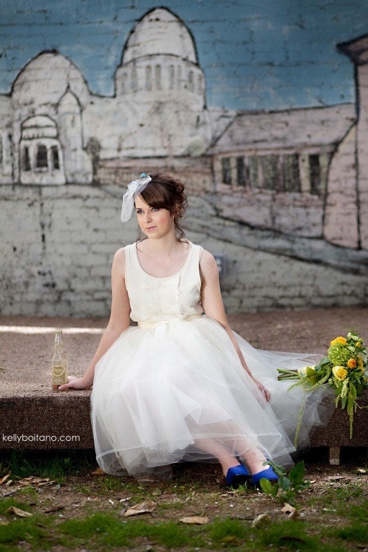 Tulle tutu skirt--- women's lined tutu in ivory or champagne. Ballerina fashion.