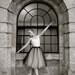 Black and ivory lined tulle skirt for women-- holidays, weddings, formal skirt.