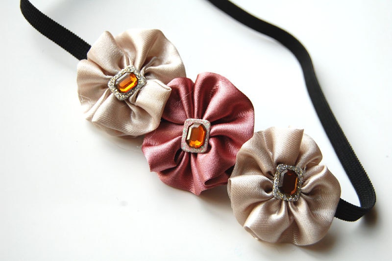 Coco and Cream Headband (Size 6 - 12 months)