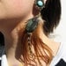 Native American INSPIRED Princess Feather Plugs/Earrings 6g 4g 2g 0g 00g 7/16" 1/2" 9/16" 5/8" 3/4" 7/8" 1"