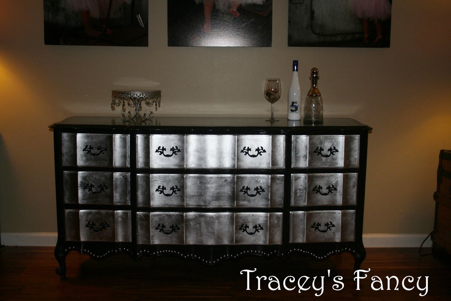 Items similar to French Provincial Silver Leaf Dresser - MADE TO ORDER