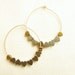 Heart Hoop Earrings on Sterling Silver