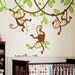 Children Wall Decal- tree Wall decal - Monkeys wall decal Wall sticker - home decor - dd1049