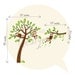 Tree Wall Decal Wall Sticker - Monkeys on Tree Decal - dd1050